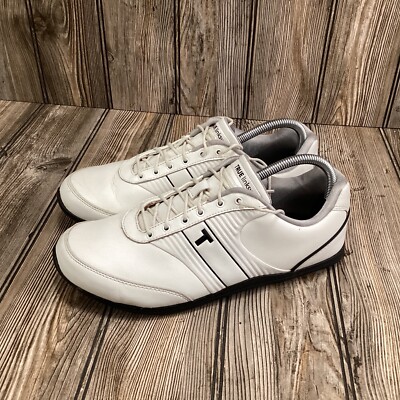 True Linkswear Mens True Original M1-2222-080 Golf Shoes White Leather Size 