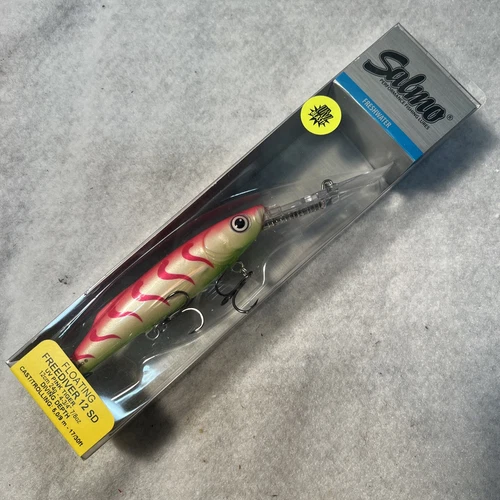 SALE! Salmo Freediver 12 SD UV Pink Tiger 4 3/4" Deep Diving Crankbait Fish Lure