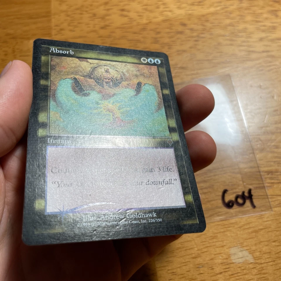 ☀️💧💧 Absorb - Vintage - FOIL - INV - Invasion - MTG - See pics for cond - 604 - Image 4 of 4