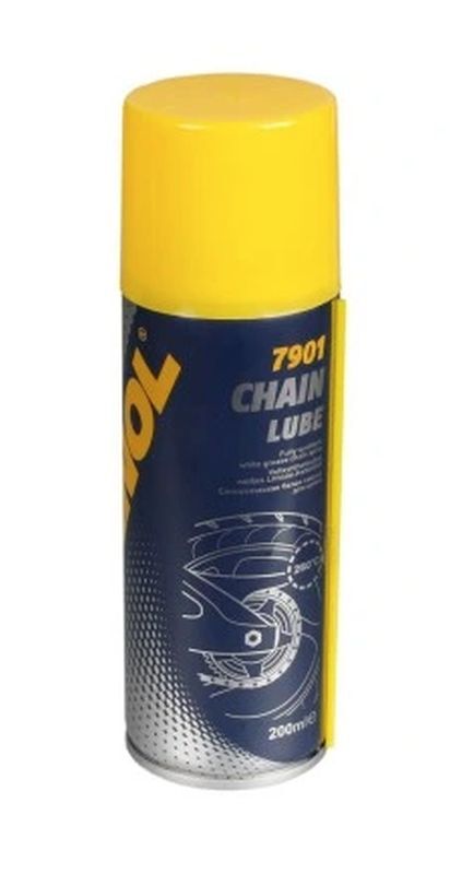 Lubrifiant pour chaînes MANNOL 7901 anti-usure aérosol 200ml haute adhérence