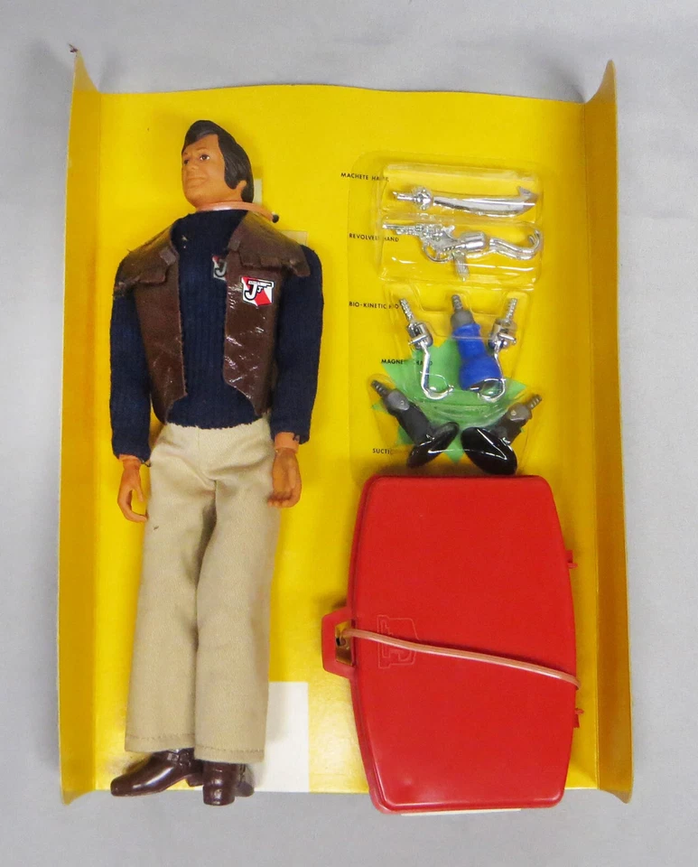 Figura de acción de juguete vintage original 1976 Ideal J. J. Armes manos biocinéticas nueva en caja Foto 2 de 4