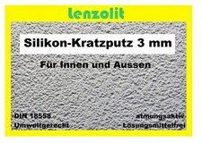 300 kg SilikonKratzputz + Scheibenputz 3mm  Silikonputz Strukturputz Aussenputz