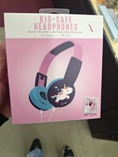 vibe kids headphones with volume limiting technology Unicorn Theme NEW SEALED