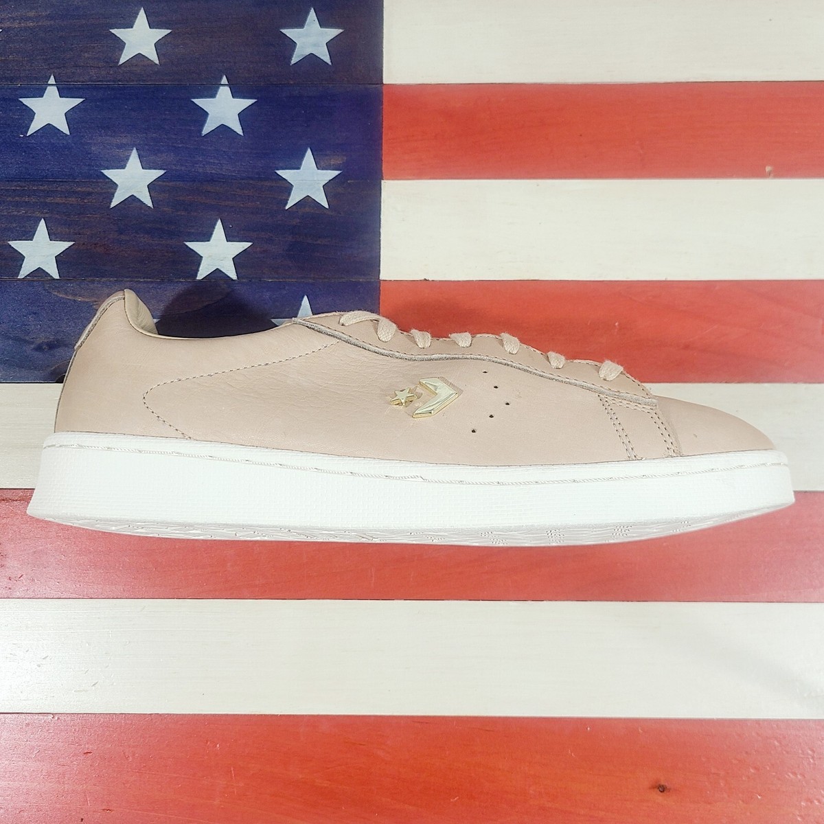 Converse Pro Leather 76 Horween Leather OX Low Hazelnut White