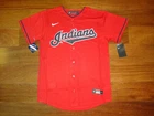 NWT Youth L (14/16) Cleveland Indians MLB Nike Red Alternate Team Jersey
