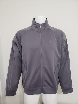 adidas Men's Rekive Track Top HK7337 Trace Grey Size M 