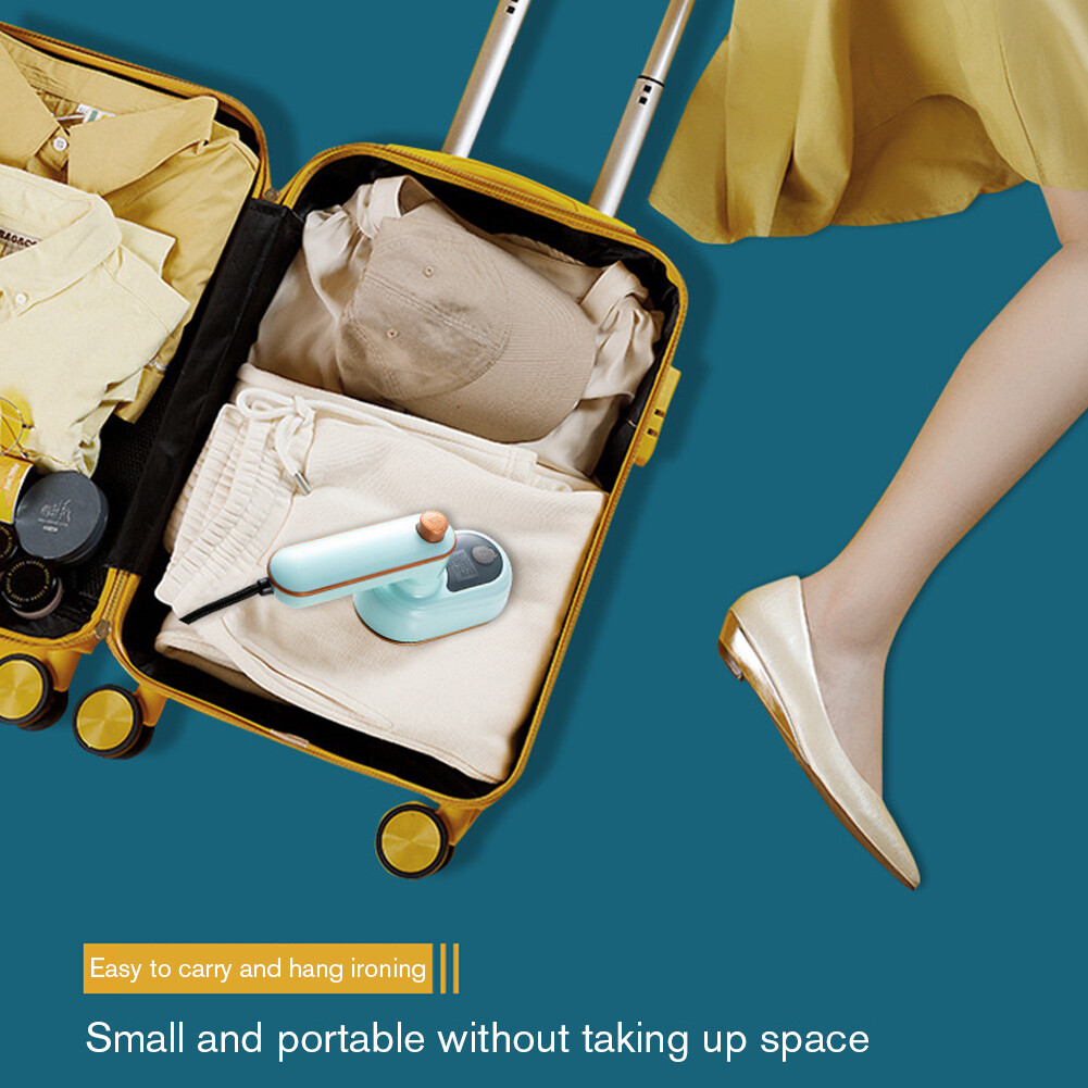 Handheld Garment Steamer Mini Portable Clothes Steam Iron (US Sky Blue