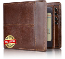 Cartera De Cuero Para Hombre Billetera Carteras Corta Cartera De Moda Clasico US