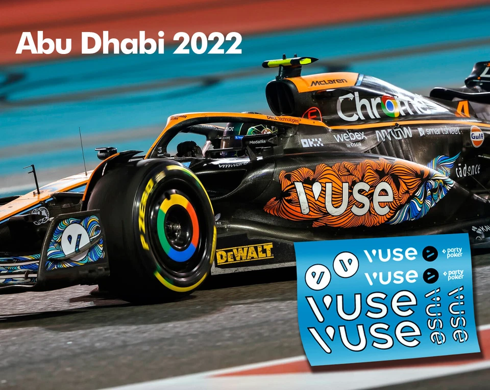 McLaren 2024 & 2025 logos for MCL38 & MCL39 Norris & Piastri 1:43 scale Decals - Image 3 of 4