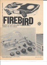 Gar Vic GTX-1000 Firebird Slot Car Vintage Magazine Article PHOTOCOPY