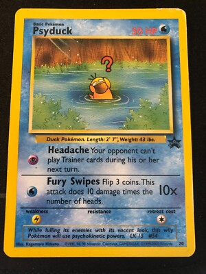 希少！〉PSA8 Psyduck コダック なったわけ ブラックスター