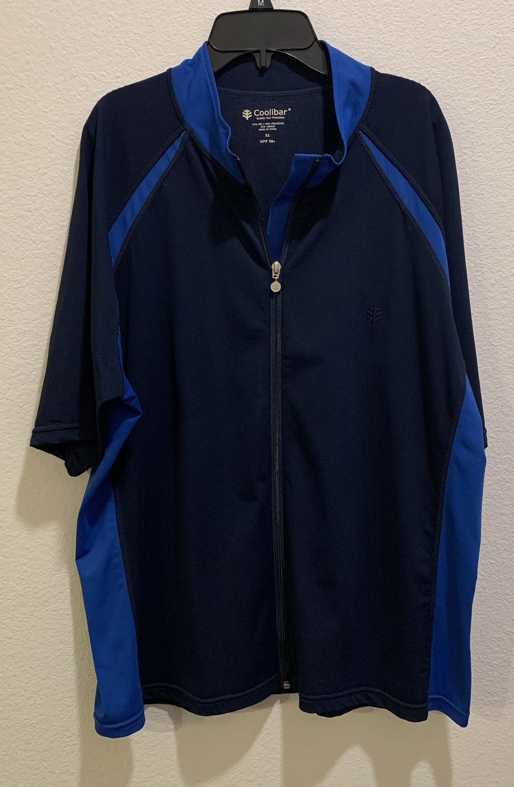 Coolibar Sun Zip Shirt Men's XL UPF 50+ Sun Protection