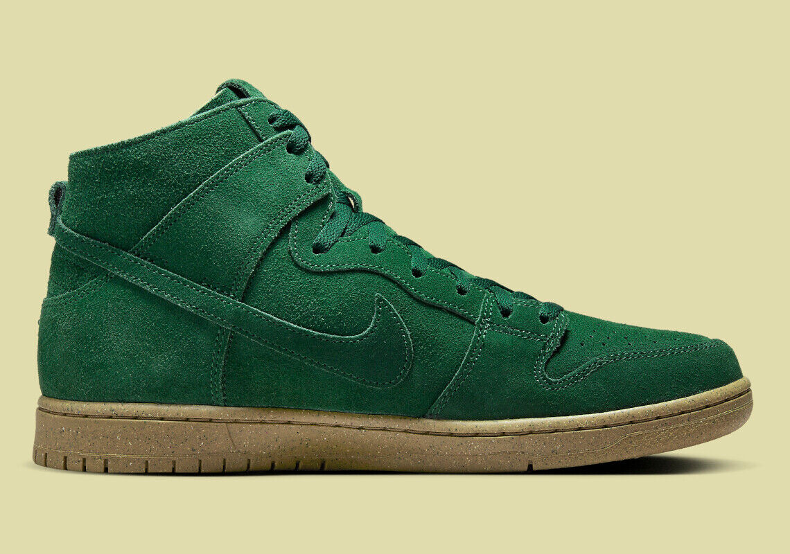 Nike SB Dunk High Pro Decon Gorge Green Suede Gum DQ4489-300 Nike SB Dunk High Pro Decon Gorge Green Suede Gum DQ4489-300