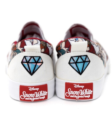DISNEY SNOW WHITE AND THE SEVEN DWARFS SNEAKERS SLIP ON size 10 Disney Tom main image 3