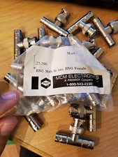 MCM 27-390 RF / Coaxial Adapter, BNC, Plug, BNC, Receptacle, Tee Adapter, Each