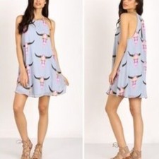 Show Me Your MuMu Gomez Halter Mini Dress Size XS