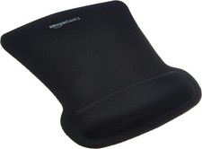 Amazon Basics Rectangular Gel Computer Mouse Pad with Wrist Support Rest