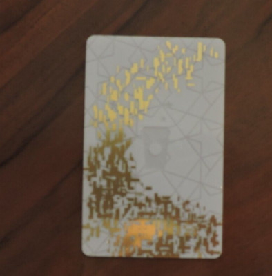 STARBUCKS CANADA SPECIAL EDITION WHITE GOLD GIFT CARD NO VALUE SAMMLERSTÜCK