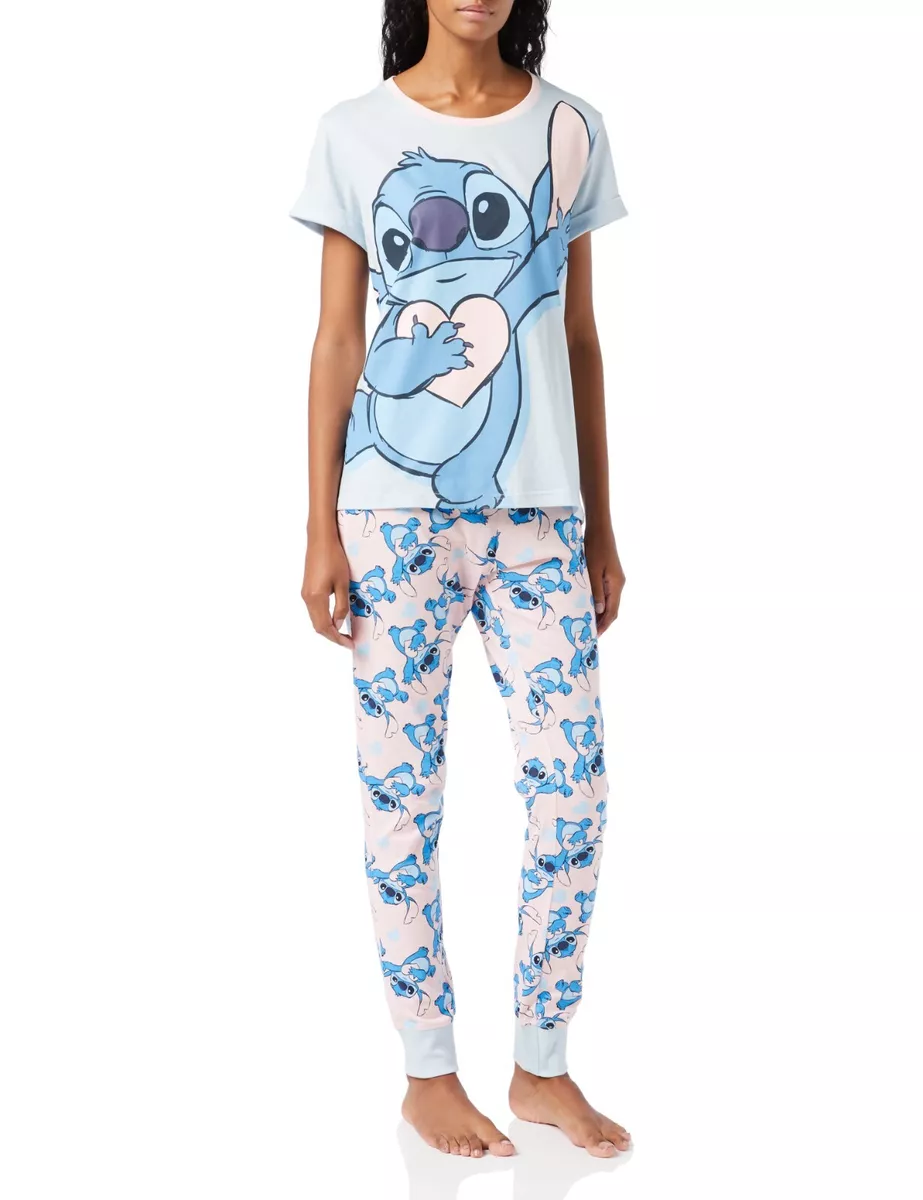 Stitch print fleece pyjama bottoms