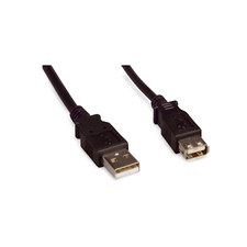 3ft USB 2.0 Extension Cable A Male to A Female - Black