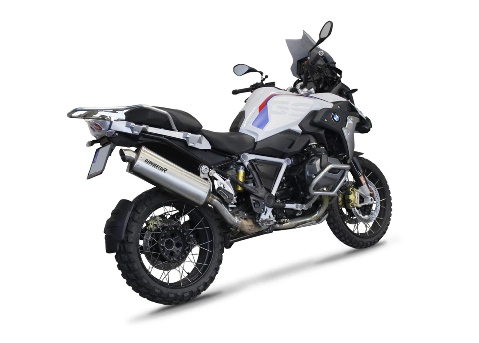Silenciador de escape Titanium P7 Dominator se adapta a BMW R1200GS Adventure 2013-2018 Foto 3 de 4