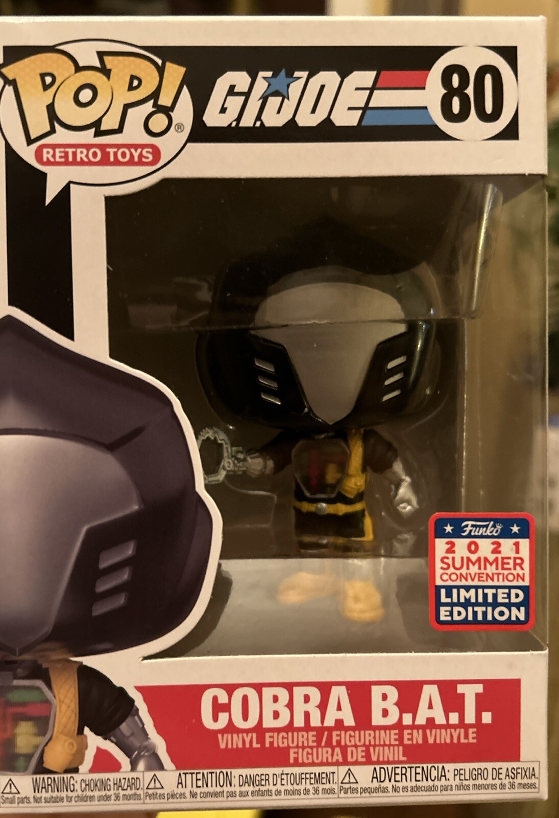 Funko Pop! Gi Joe Cobra B.a.t. Retro Toys Summer Convention Limited Edition #80