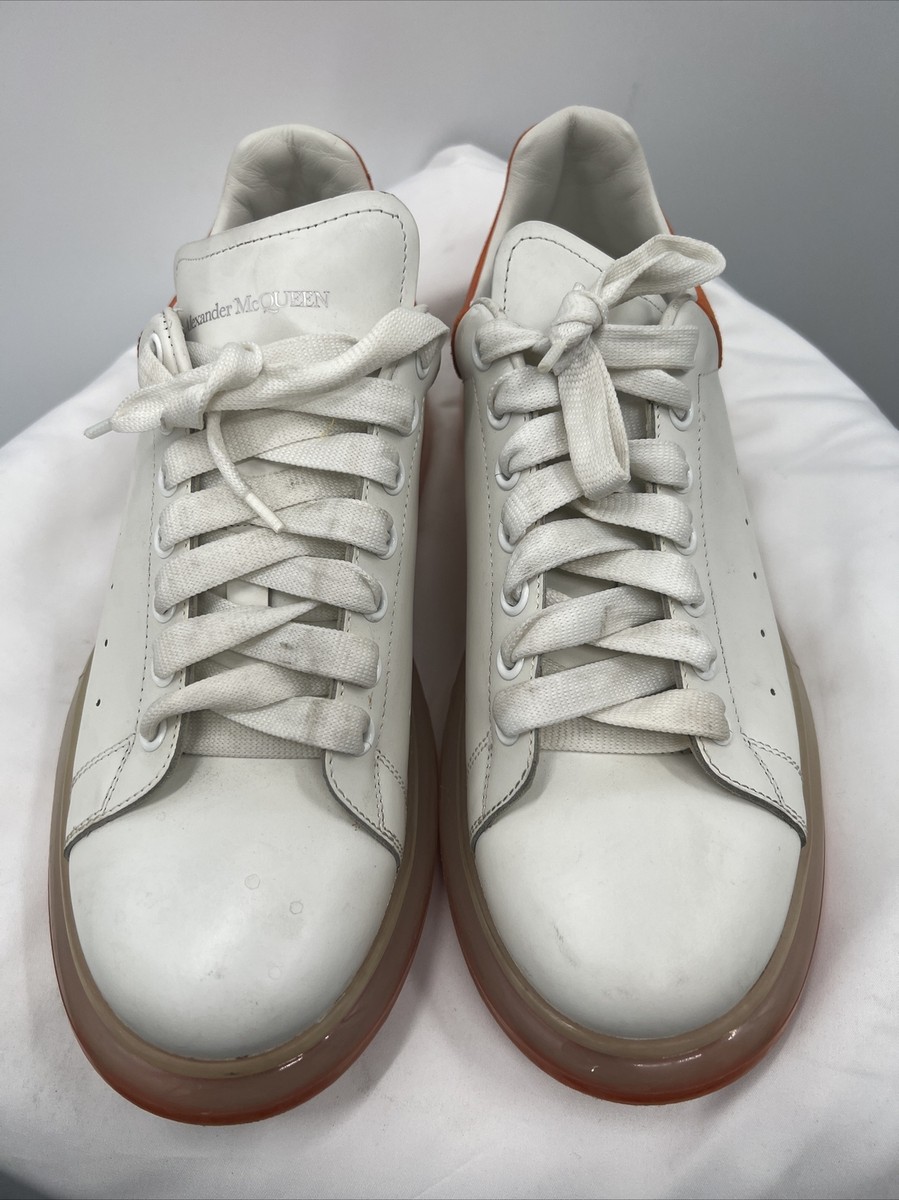 Alexander McQueen Men's Oversized Clear Sole Sneaker White