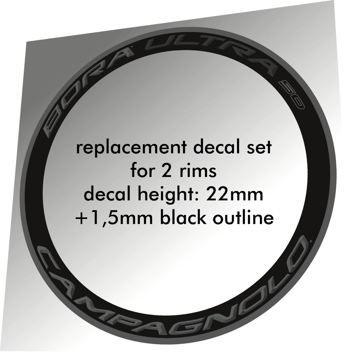 CAMPAGNOLO BORA ULTRA50 ダークラベル