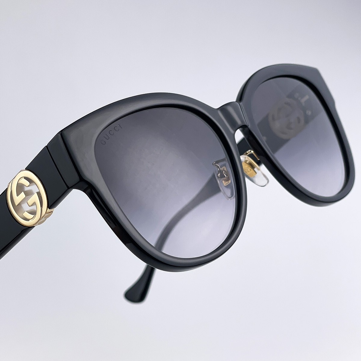 Gucci Women Sunglasses Black Grey Gradient Square GG1028SK  display picture 1