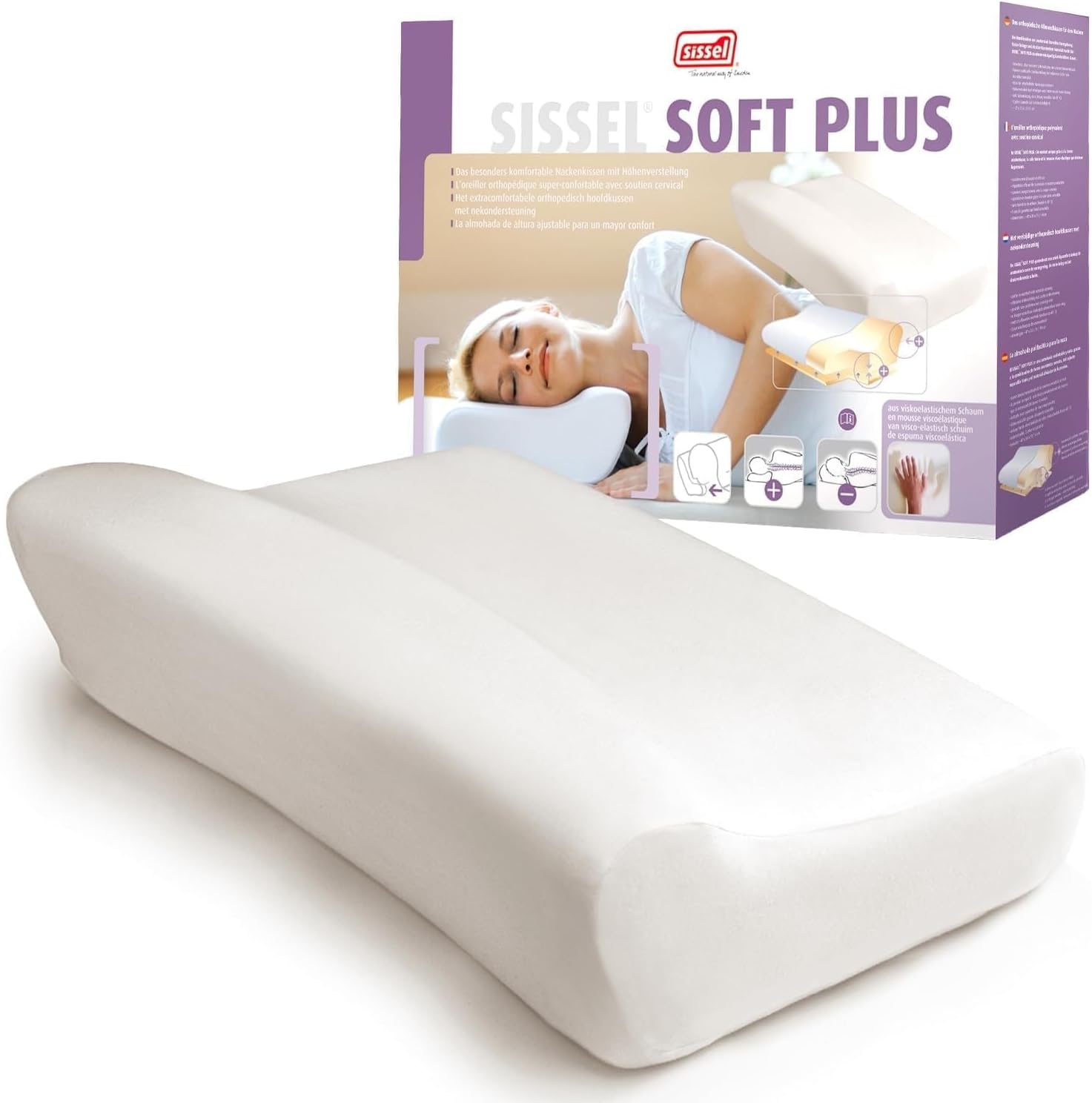 Memory Foam Orthopedic Neck Pillow for Comfortable Sleep Support