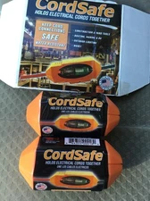 2X Extension Cord Safety Seal Orange Keep Electrical Cords Water Resistant ,USA