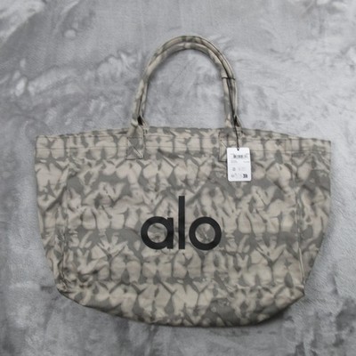 ALO Gray & White Tie Dye Yoga Bag (Large Shopping Bag) W7066R With
