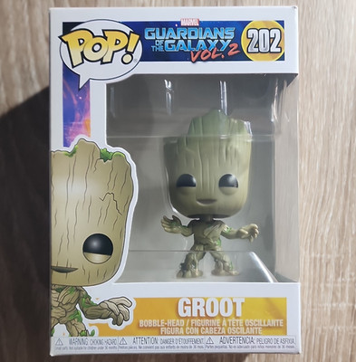 Funko Pop! Marvel Guardians of the Galaxy Vol. 2 Groot #202 Bobble-Head 2021