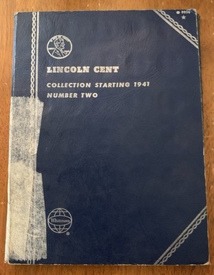[アメリカ]1941年からのリンカンヘッドセント のコレクション発行枚数情報付き Lincoln Head Cent Collection - Book Number 2 - COMPLETE - 1941