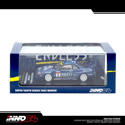 INNO64 - Nissan Skyline GT-R (R34) #3 ''ENDLESS ADVAN'' - IN64-R34-STS02W