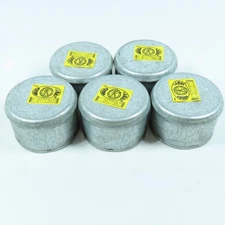 Size 3 Galvanized Steel 24 Gauge End Cap Spiral Duct Fitting 2-7/8" OD Lot/5