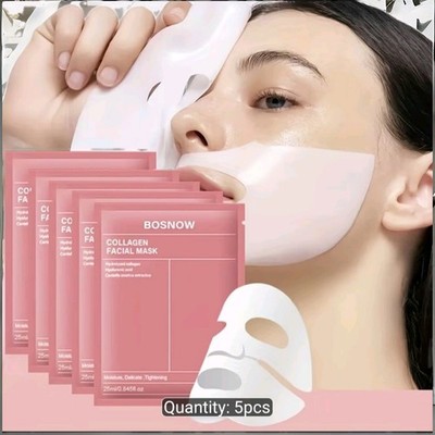 SkinPep Collagen Glow Gesichtsmasken 5er Pack Instant Lifting Maske Hautpflege Maske