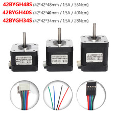 Nema 17 Stepper Motor 28-55Ncm 1.5A 34/39/48mm for CNC 3D Printer 42BYGH34/40/48