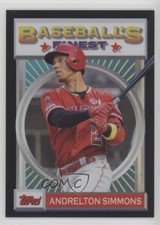 2020 Topps Finest Flashbacks Black Refractor 10/25 Andrelton Simmons #7 0sm9