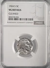 1924-S  5C BUFFALO NICKEL SAN FRANCISCO  NGC VG DETAILS "CLEANED"  #8404748-004
