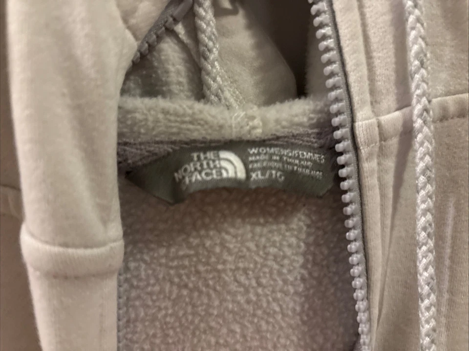 North Face лот женщин на молнии толстовка с капюшоном размер XL розовый и белый - Изображение 3 из 4