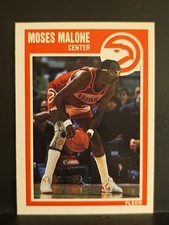 1989-90 Fleer #4 Moses Malone HOF HAWKS