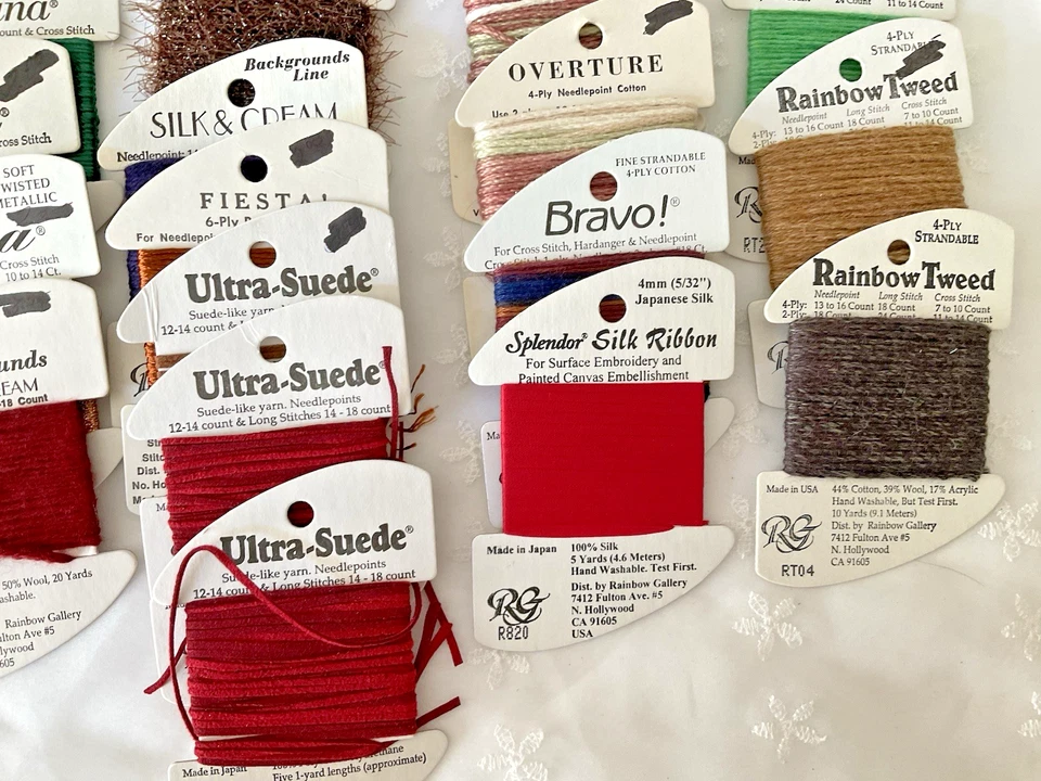 Needlepoint Embroidery Thread Lot of 17 Asst Brands Rainbow Gallery Fall Colors - Image 4 of 4