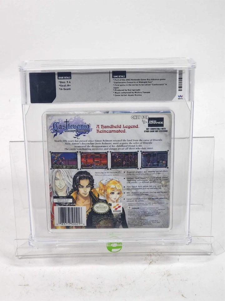 Castlevania Harmony of Dissonance (Nintendo GameBoy Advance, 2002) Wata 9.4 A+ - Image 2 of 3