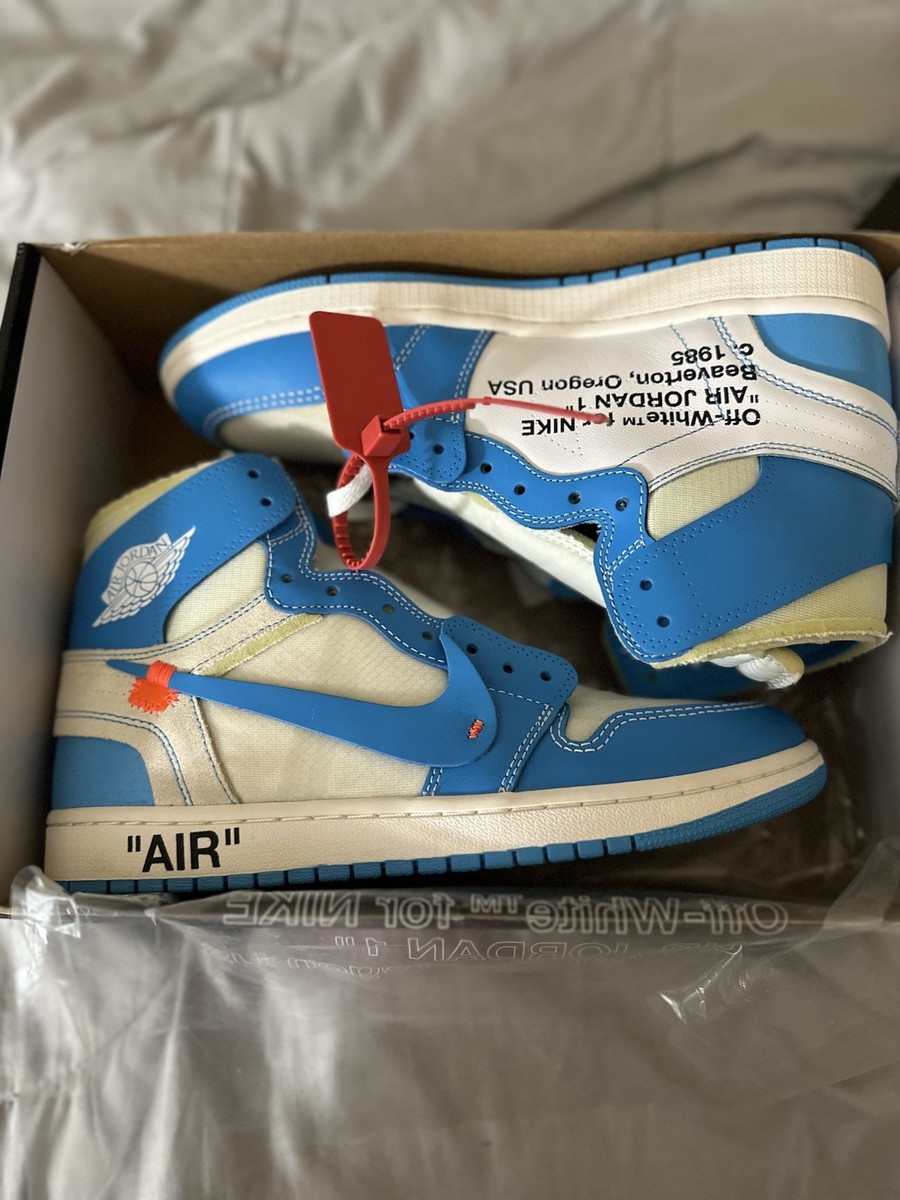 Size 10- Jordan Retro Off White university blue 884499157700|