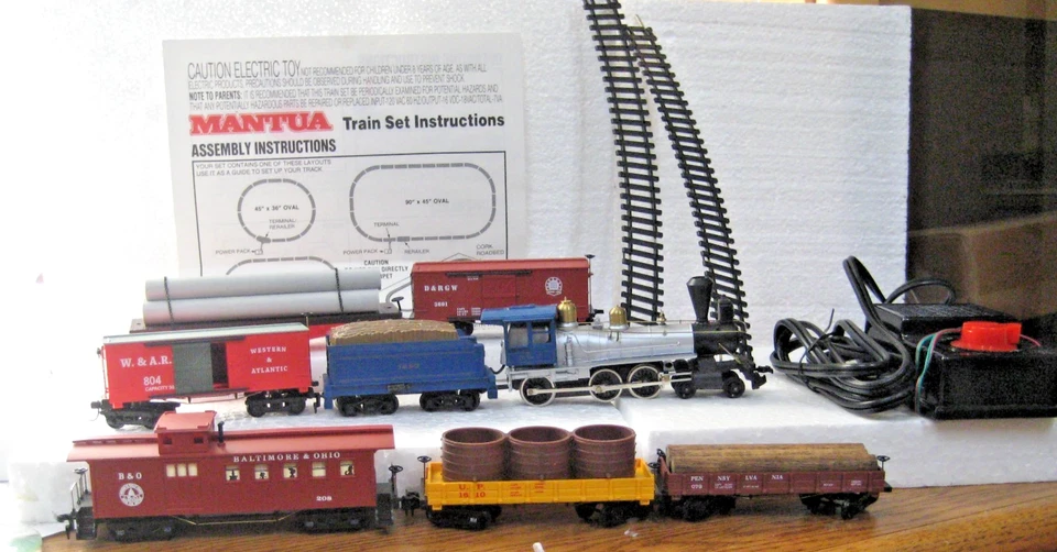 HO MANTUA KLONDIKE EXPRESS TRAIN SET 4 CARS + 2 EXTRA CARS #903309 - Image 3 of 4