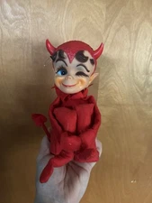 Vintage 1968 Kamar Dikkens Red Devil Knee Hugger Doll