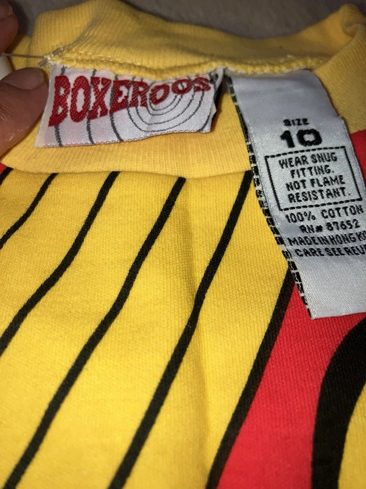 Juego de pijama vintage Power Rangers Wild Force 2 piezas 2002 Red Ranger Lion nuevo con etiquetas  Foto 2 de 3