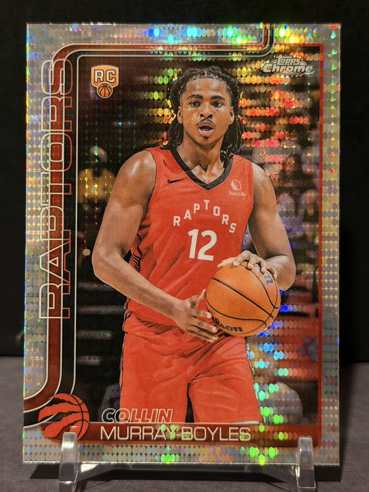 2025-26 Topps Chrome NBA Collin Murray-Boyles Pulsar RC #259 Raptors