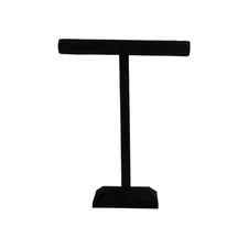 SSWBasics Large Black Velvet T-Bar Necklace Stand Display - Velvet Necklace